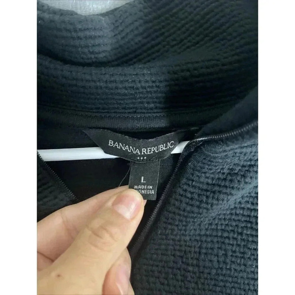 Banana Republic Womens Large Textured Fleece Workout Jacket Lounge Performance - Picture 2 of 7